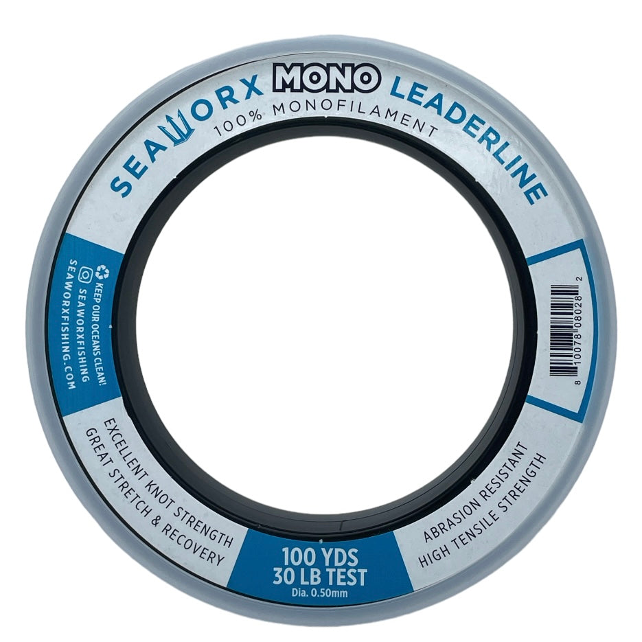 SEAWORX Fishing Monofilament Leader 30lb for Rig Making