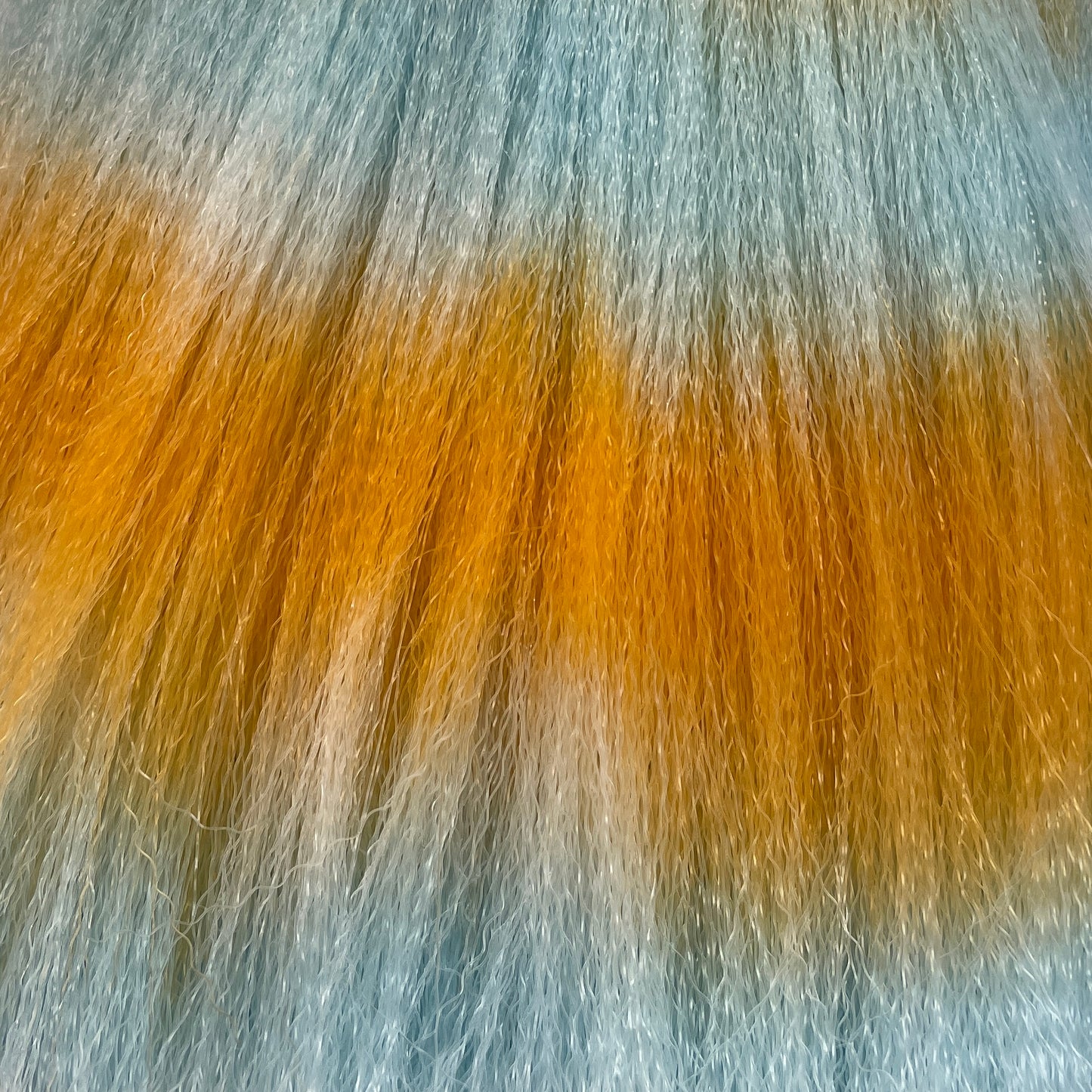 SPECIALTY DYED CRIMPED NYLON HAIR 8"