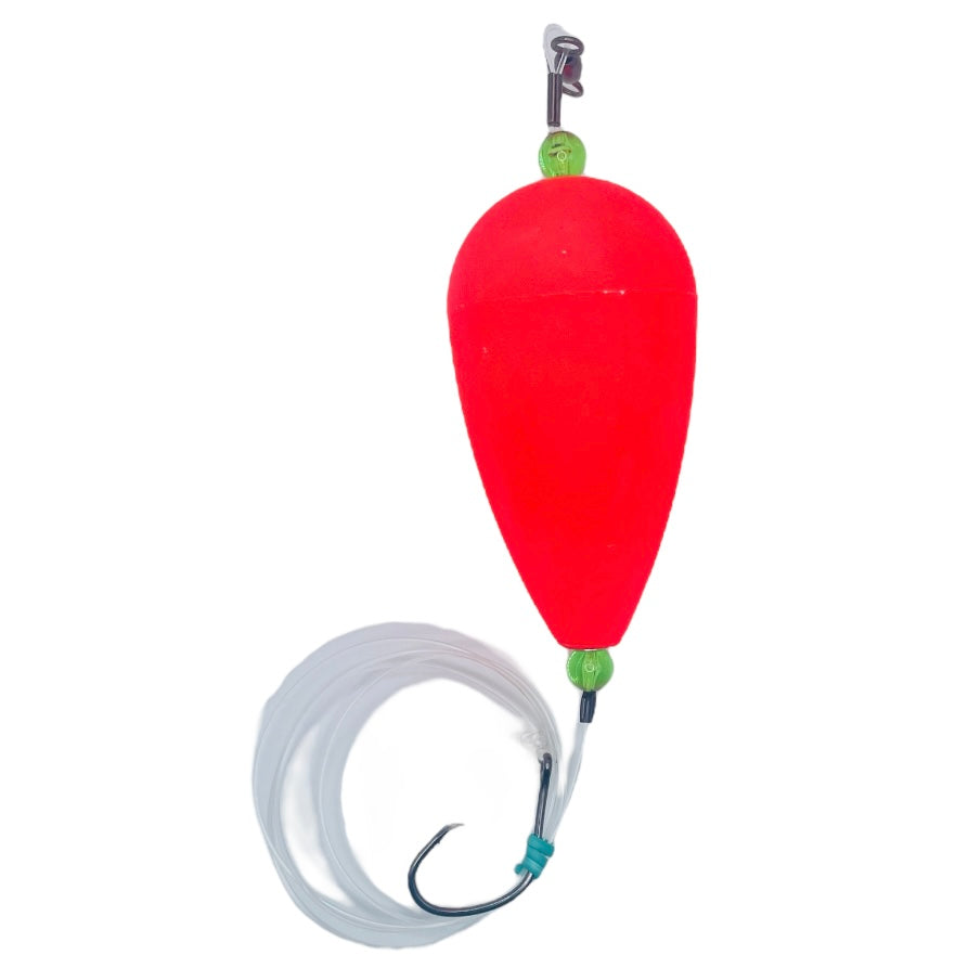 TARPON PRE-RIGGED FLUOROCARBON LIVE BAIT FLOAT RIG 6/0 TROKAR CIRCLE HOOK 60# 80# 100#