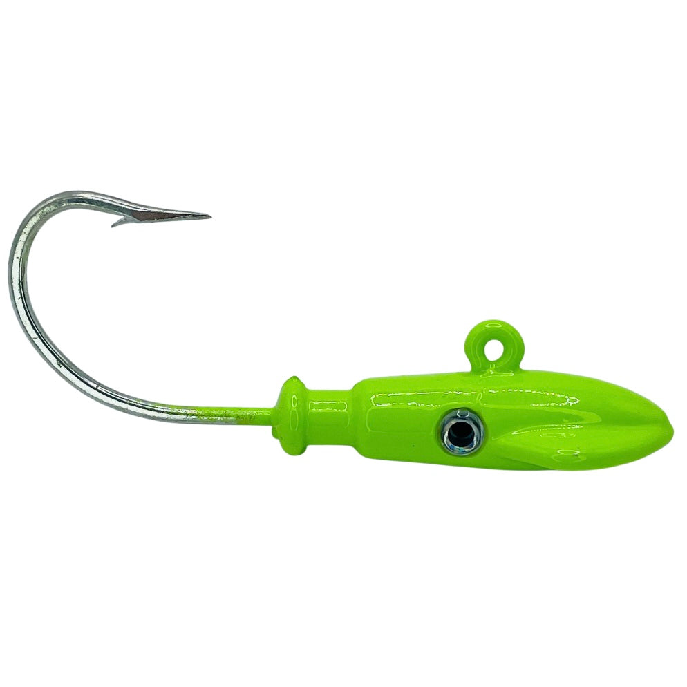 Crazy Green Feathered Cobia Jig 8/0 hook