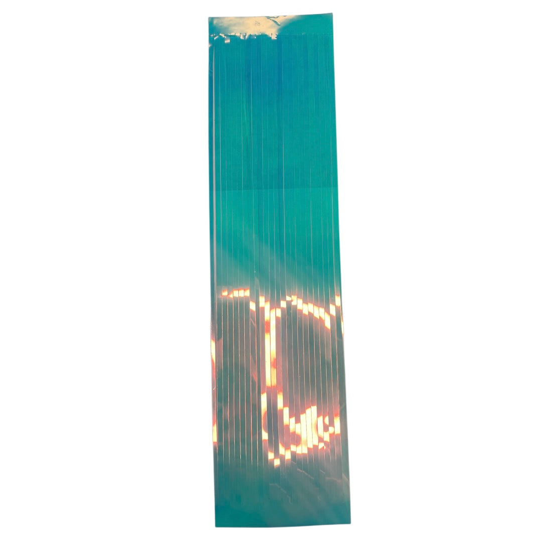 12" Heavy Mylar Holographic Skirts With Adhesive Stripe 1pk or 3pk Flash