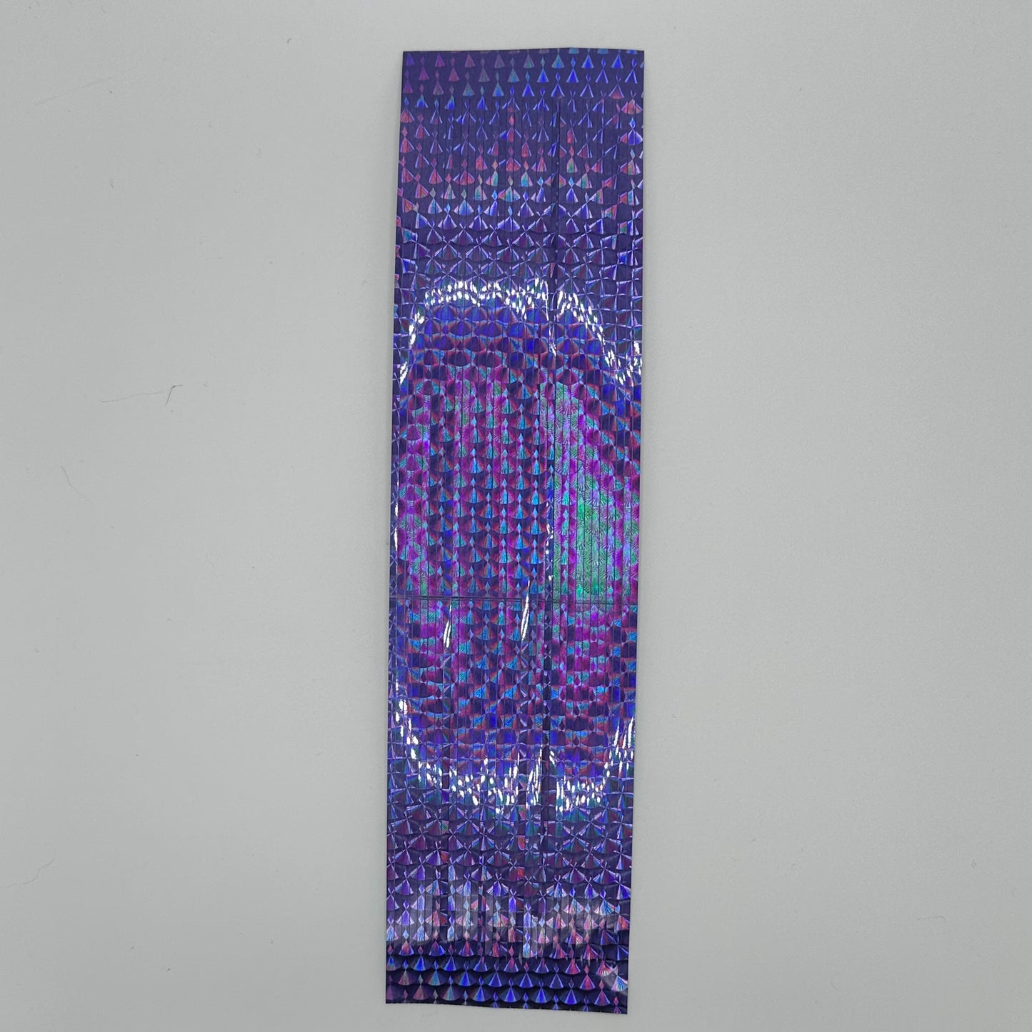 8" Heavy Mylar Holographic Skirts With Adhesive Stripe 3pc Flash