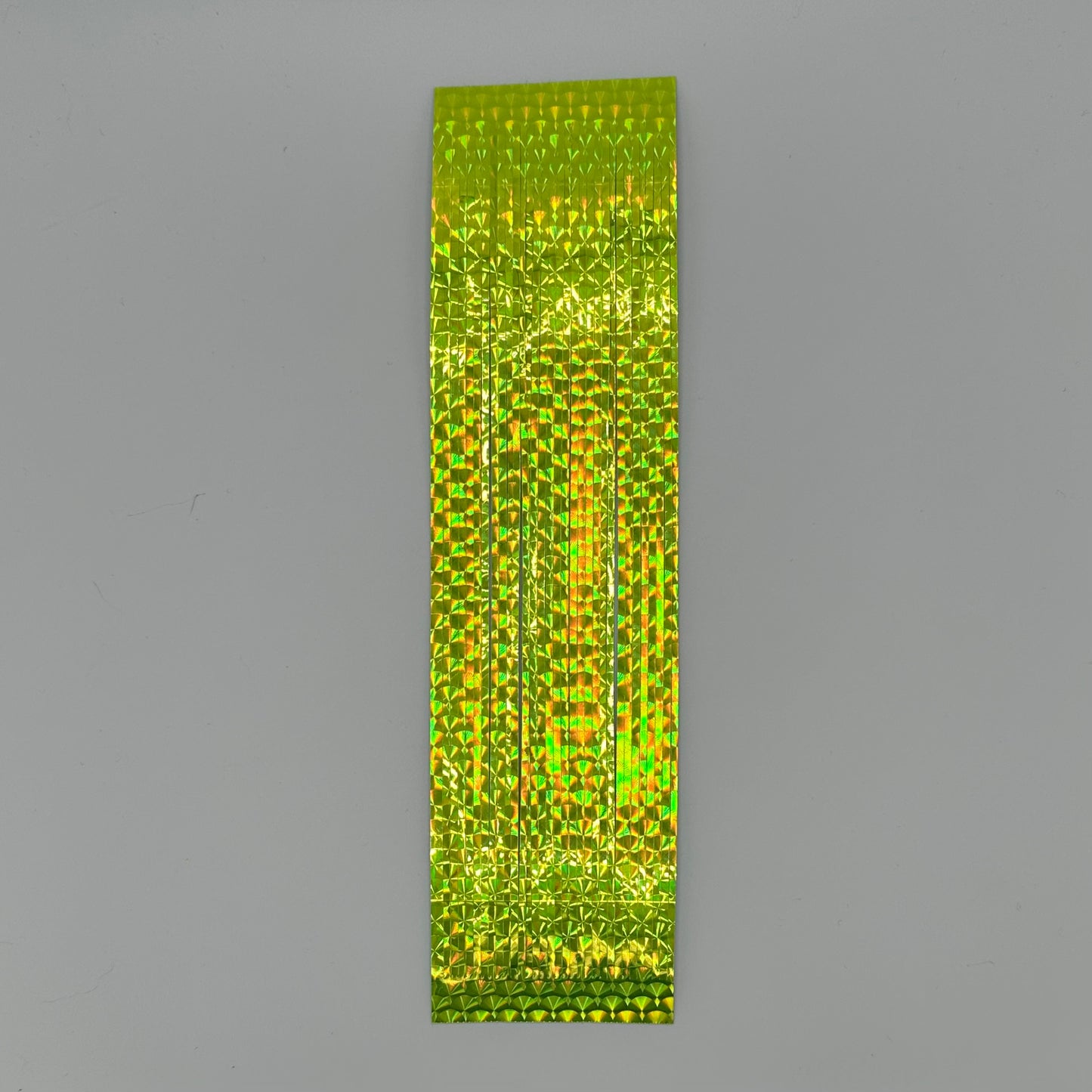8" Heavy Mylar Holographic Skirts With Adhesive Stripe 3pc Flash