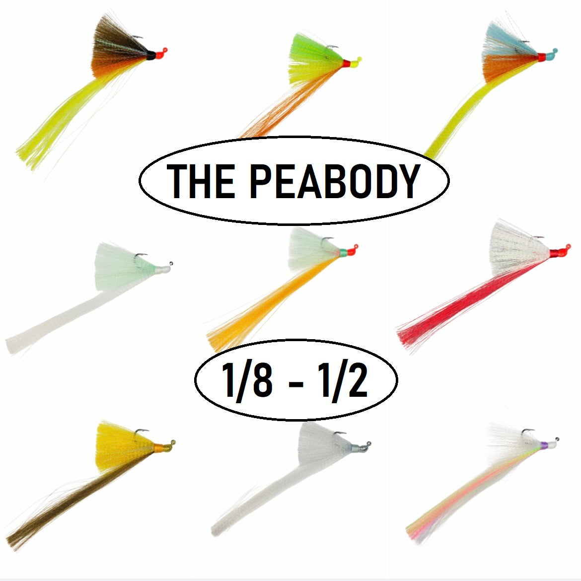 THE PEABODY MINI SNOOK FLAREHAWK JIG 1/8oz to 1/2oz