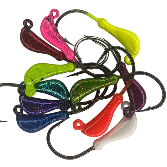 "Banana" ASSORTED COLORS Jig tying heads