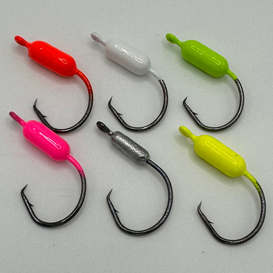 YELLOWTAIL SNAPPER JIG WITH 2/0 CIRCLE HOOKS 10PK available in every color