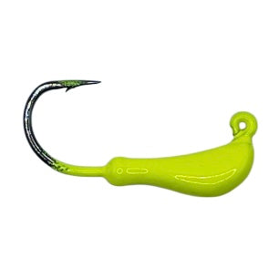 BULK 25 pack BANANA bait jigs and tying heads 1/8oz - 1/2oz