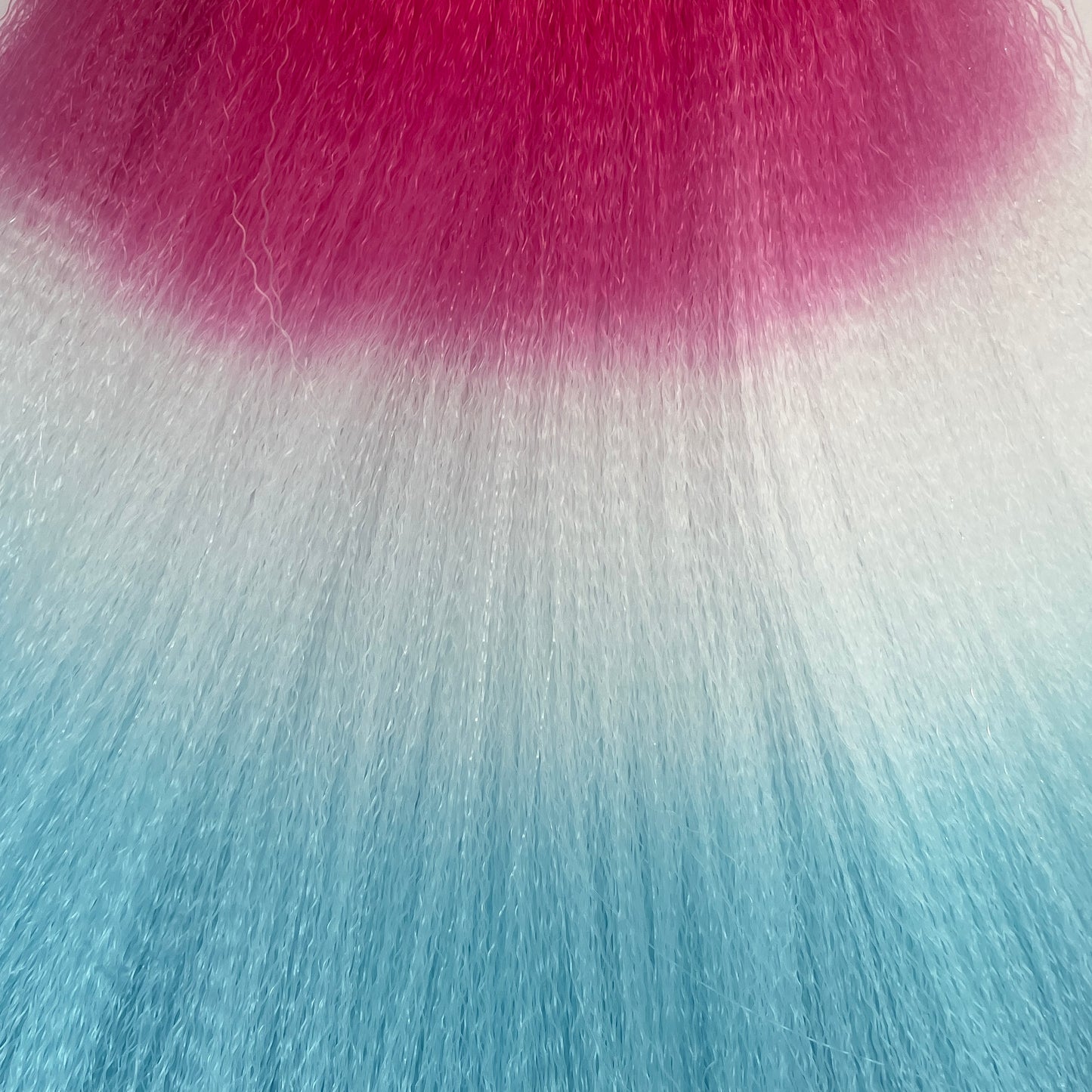SPECIALTY DYED CRIMPED NYLON HAIR 8"