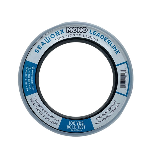 SEAWORX Fishing Monofilament Leader 80lb for Rig Making