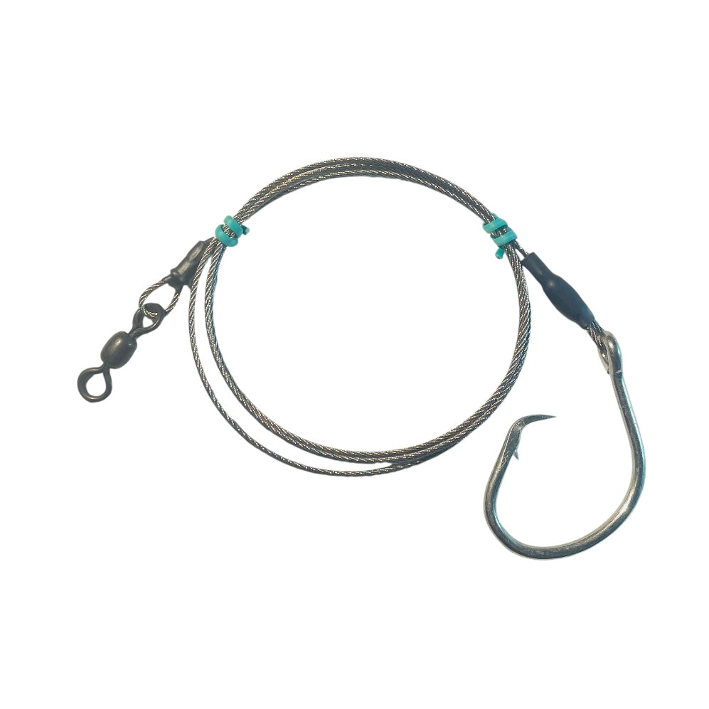 LBSF CASTING 350# CABLE SHARK RIG 12/0 CIRCLE HOOK