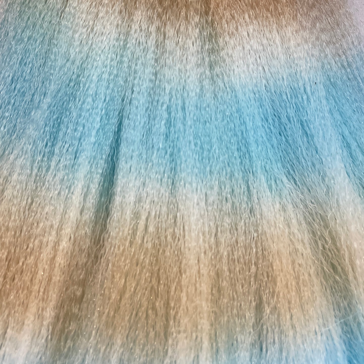 SPECIALTY DYED CRIMPED NYLON HAIR 8"