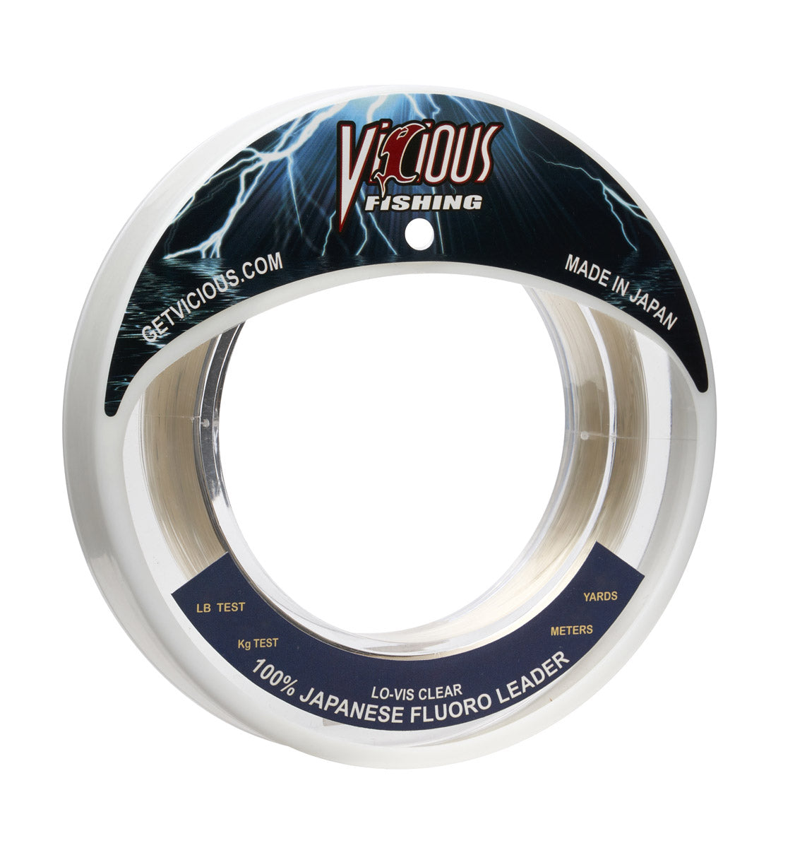 Vicious 100% Japanese Fluorocarbon Leader - 40 Lb Test