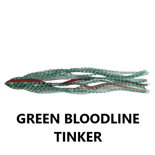 5PK OF 14.5" Octopus skirts for trolling lure replacement and building diy luremaking and jig tying