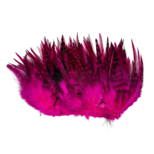 PREMIUM GRIZZLY SADDLE FEATHERS 4-6"