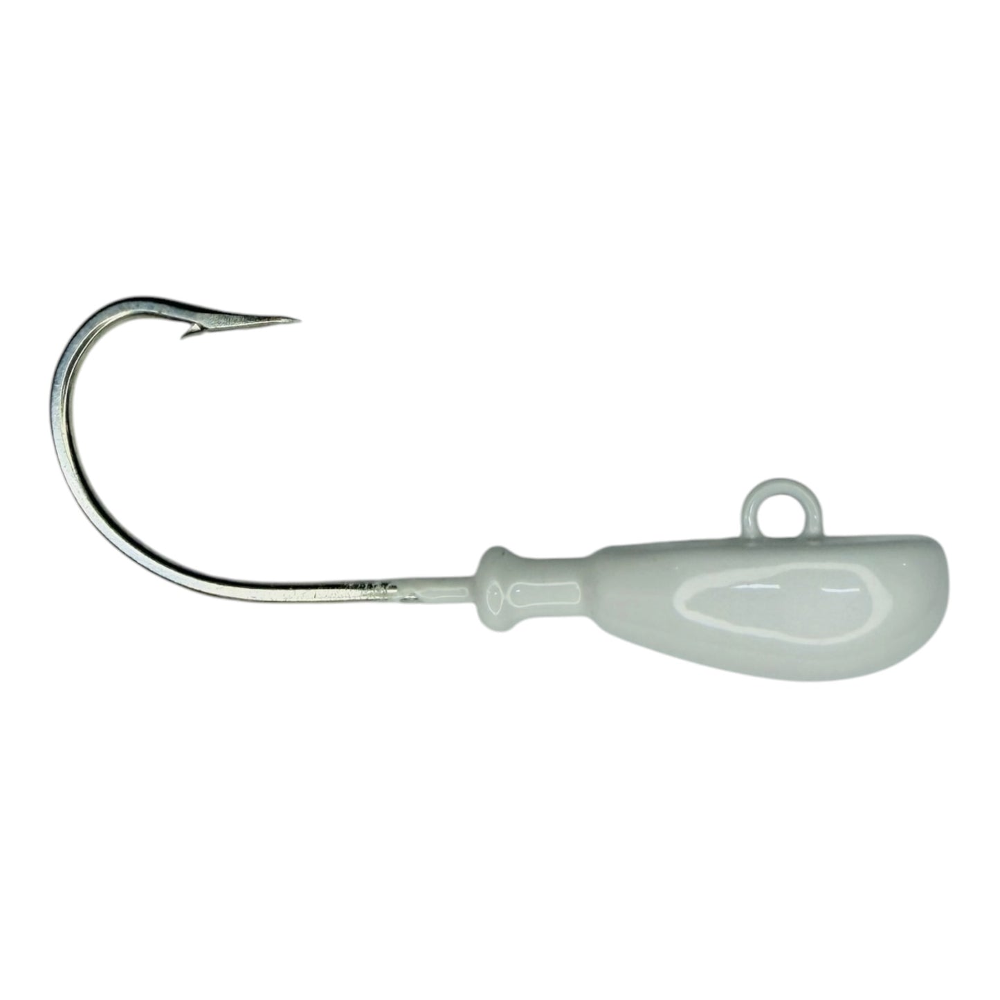 WHITE Feathered Cobia Jig 8/0 hook