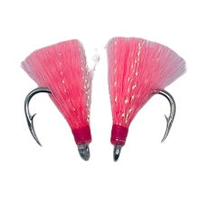Premium Nylon Dyed Pompano Teasers #2 nickel hook 2pk to 25pk