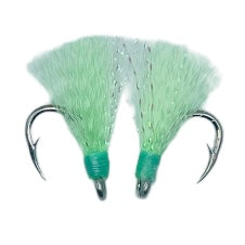 Premium Nylon Dyed Pompano Teasers #2 nickel hook 2pk to 25pk