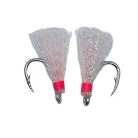 Premium Nylon Dyed Pompano Teasers #2 nickel hook 2pk to 25pk