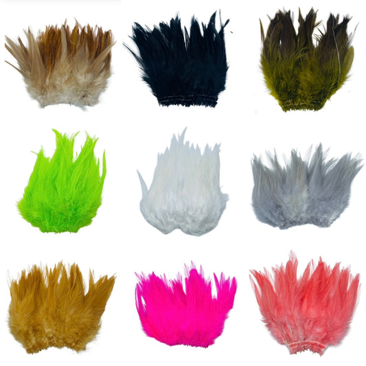 5"-7" strung saddle feathers approx. 1/4oz
