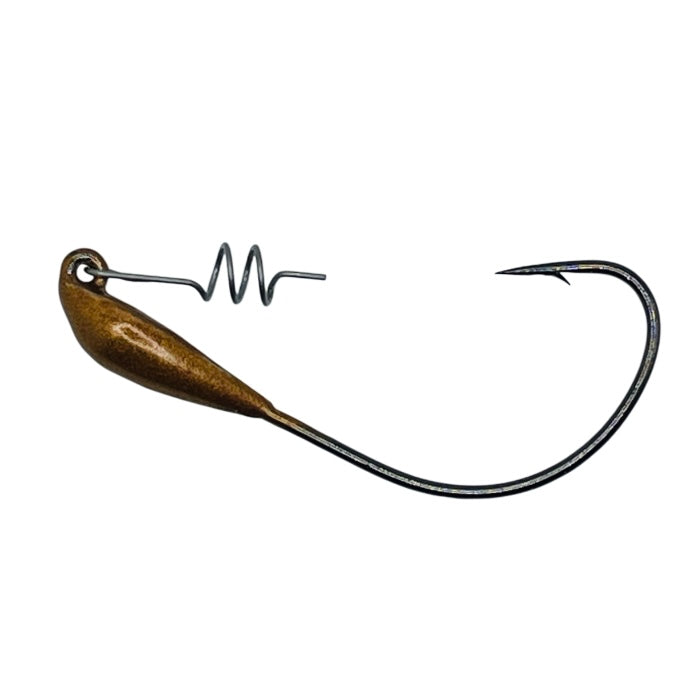 THE ORIGINAL "TRICK HOOK" 3/0 forward weighted weedless swimbait hook