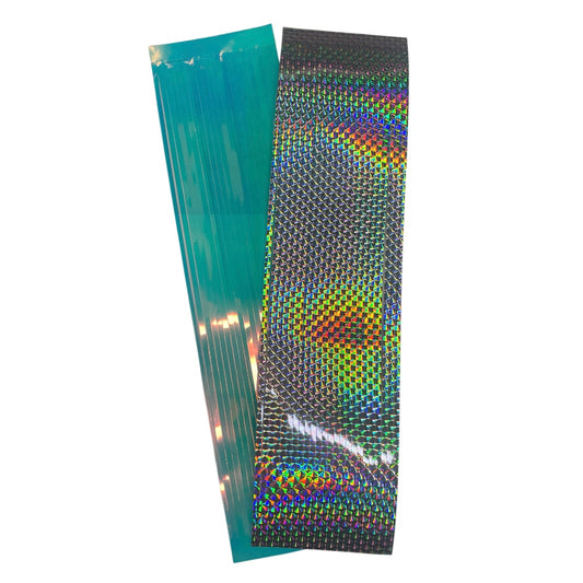 12" Heavy Mylar Holographic Skirts With Adhesive Stripe 1pk or 3pk Flash