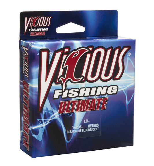 Vicious Ultimate Clear-Blue Fluorescent Mono - 20 Lb Test