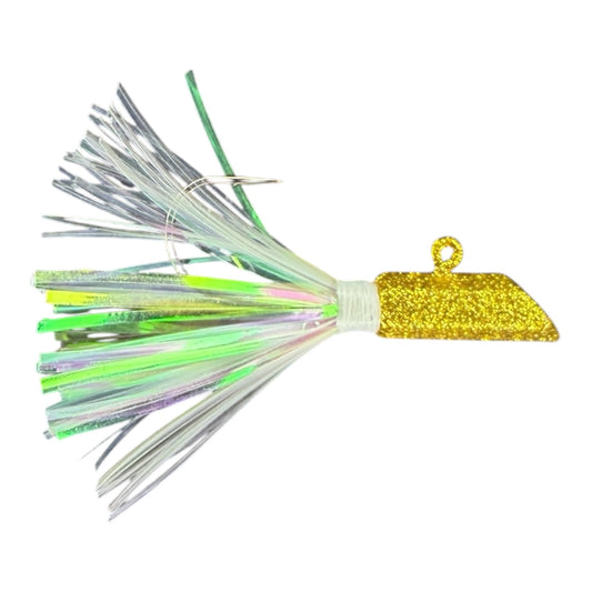 HEX JIG HAND TIED MYLAR FLASH AND NYLON