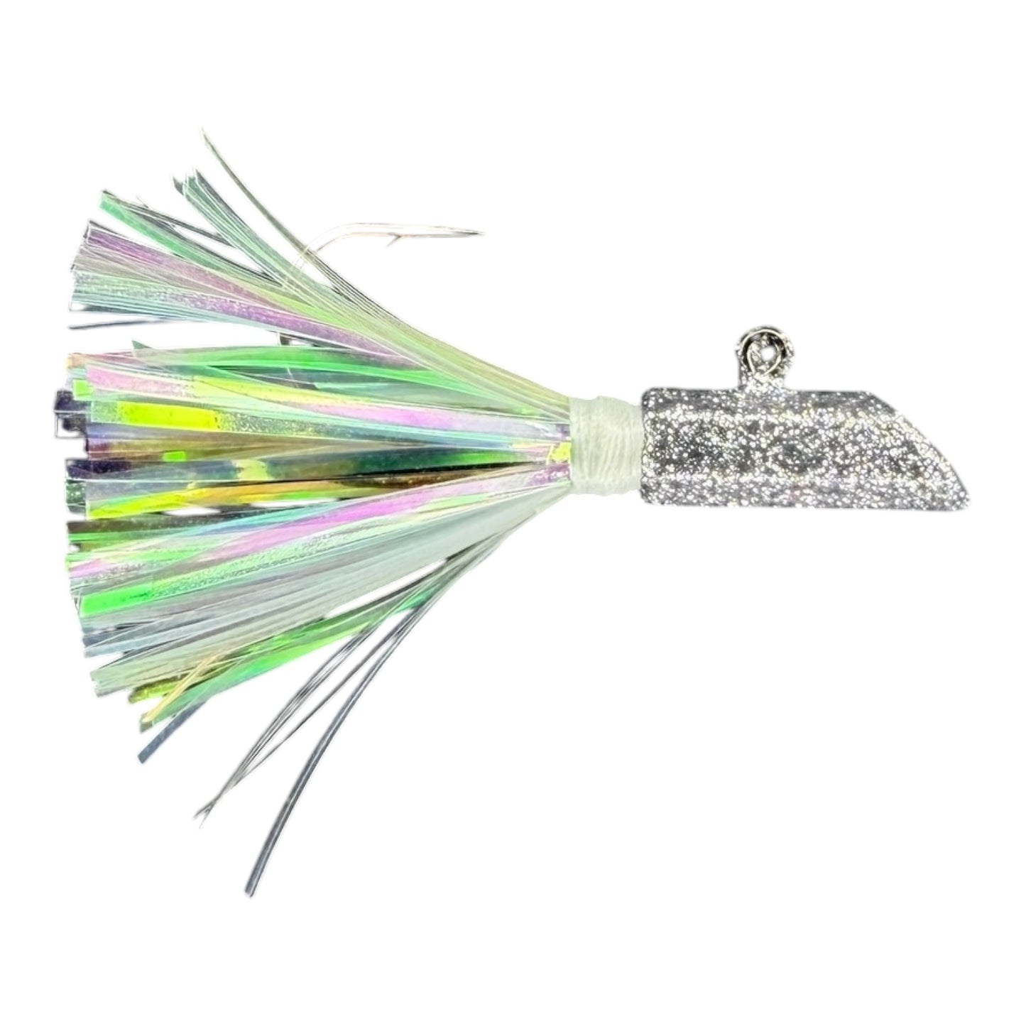 HEX JIG HAND TIED MYLAR FLASH AND NYLON