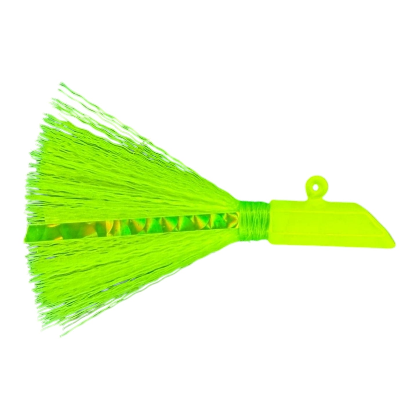 HEX JIG HAND TIED MYLAR FLASH AND NYLON