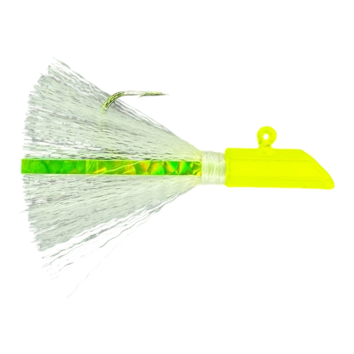 HEX JIG HAND TIED MYLAR FLASH AND NYLON
