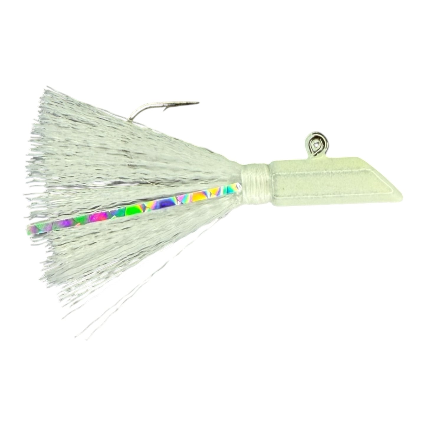HEX JIG HAND TIED MYLAR FLASH AND NYLON