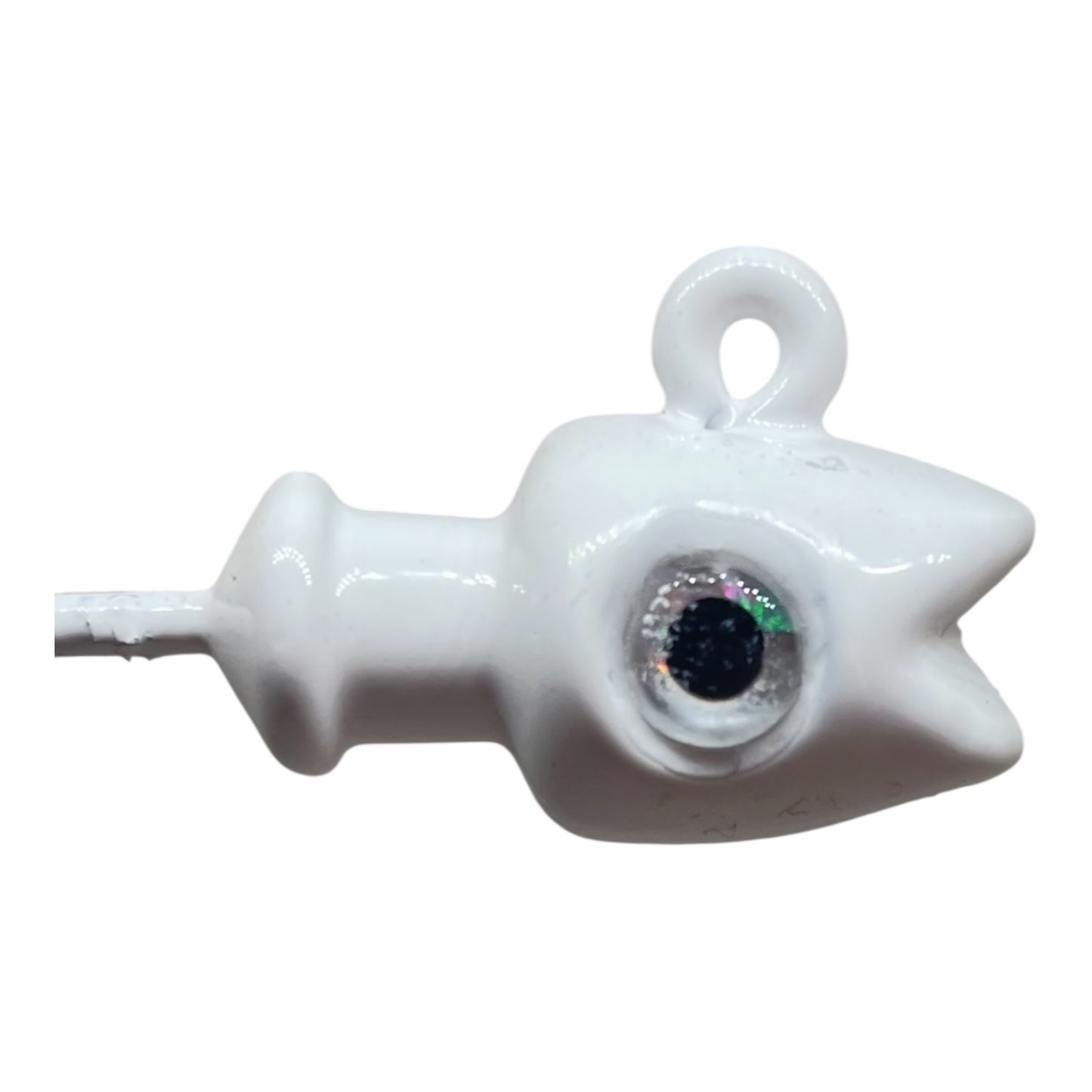 WHITE Feathered Cobia Jig 8/0 hook