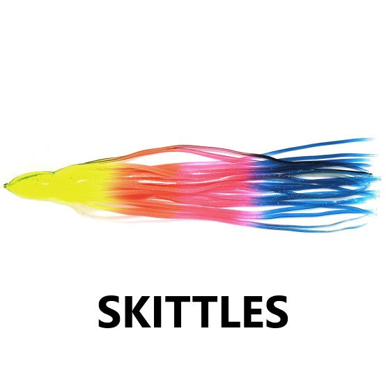 5PK OF 6.5" Octopus skirts for trolling lure replacement and building diy luremaking and jig tying