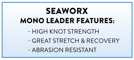 SEAWORX Fishing Monofilament Leader 50-100 yd spools