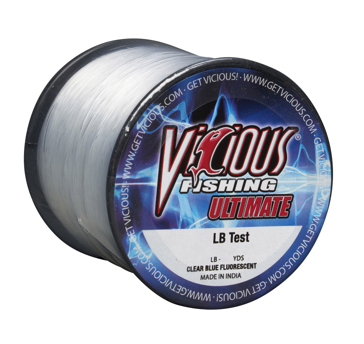 Vicious Ultimate Clear-Blue Fluorescent Mono - 12 Lb Test